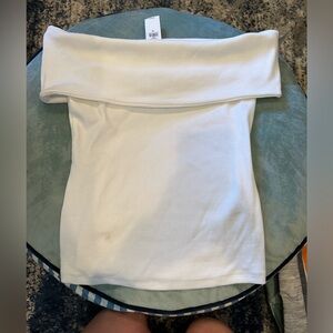 Ribbed off the shoulder top.  Very cute, just ended up not wearing it.